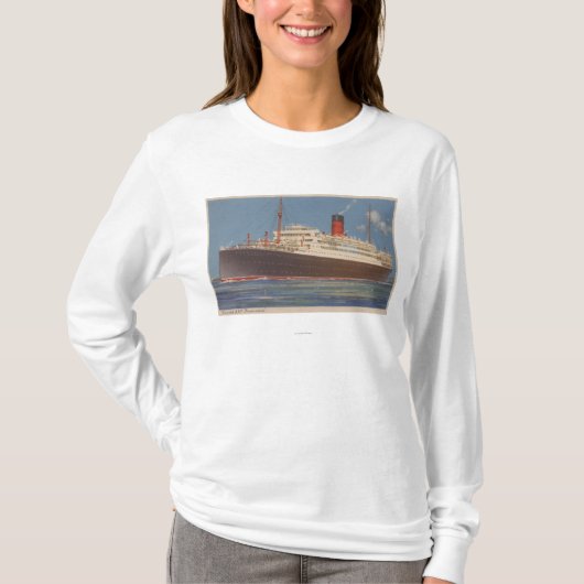 Cunard R.M.L. Franconiaの眺め Tシャツ (正面)