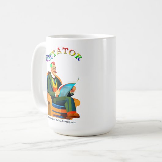 Cunctator - Procrastinator's コーヒーマグカップ (正面左)