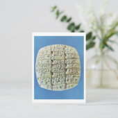 cuneiformスクリプトを使用した勘定表、c.2400 BC (t) ポストカード (スタンド正面)