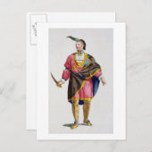 Cunne Shote, Cherokees, 1780 (colore) ポストカード (正面/裏面)