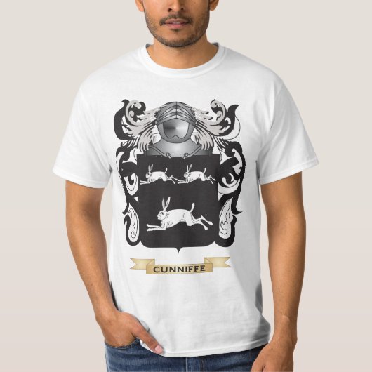 Cunniffeの紋章付き外衣 Tシャツ (正面)