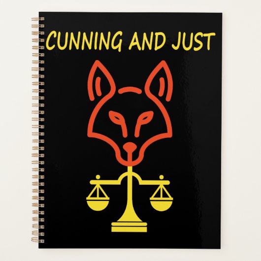 Cunning And Just - Fox Justice Balance Design プランナー手帳 (正面)