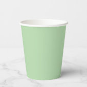 Cunning Fox Mint Green Personalized Birthday Paper 紙コップ (裏面)