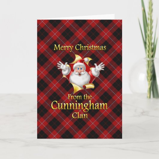 Cunninghamの一族からのメリークリスマス シーズンカード (正面)