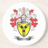 Cunninghamの家紋の紋章付き外衣 コースター (正面)