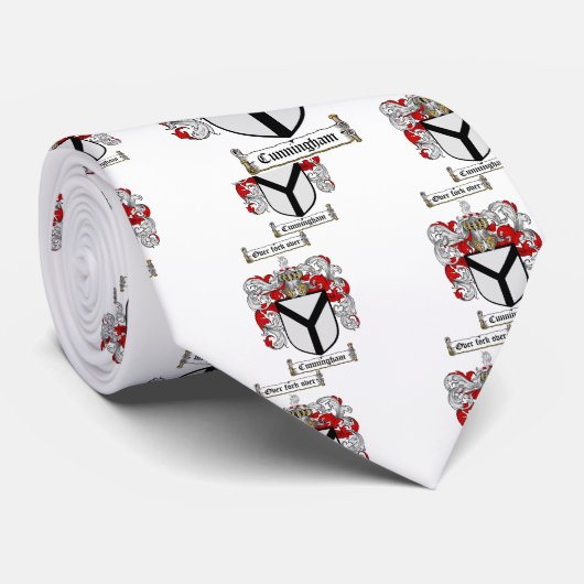 CUNNINGHAMの家紋- CUNNINGHAMの紋章付き外衣 ネクタイ (ロール)