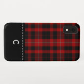 Cunninghamの格子縞のモノグラムのなiPhone XRの場合 Case-Mate iPhoneケース (裏面(横))