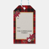 Cunningham Scottish Clan Tartan & Crest ギフトタグ (裏面)
