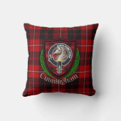 Cunningham Scottish Clan Tartan & Crest クッション (裏面)