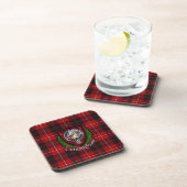 Cunningham Scottish Clan Tartan & Crest コースター (右側)