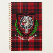 Cunningham Scottish Clan Tartan & Crest プランナー手帳 (正面)