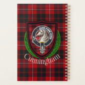 Cunningham Scottish Clan Tartan & Crest プランナー手帳 (裏面)