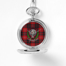 Cunningham Scottish Clan Tartan & Crest 腕時計