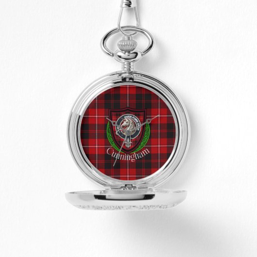 Cunningham Scottish Clan Tartan & Crest 腕時計 (正面)