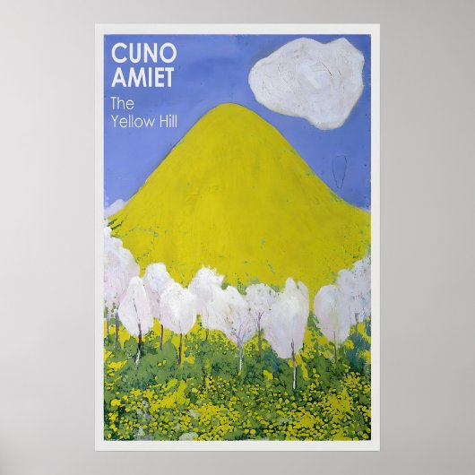 Cuno Amiet 'The Yellow Hill' Art Print Vibrant ポスター (正面)