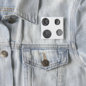 CunobelinusまたはCymbelineの硬貨 缶バッジ (インサイチュ)