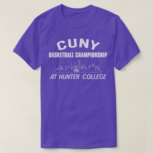 CUNYバスケットボール選手権大会 Tシャツ (デザイン正面)