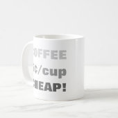 CUPコーヒー5¢ マグカップ (正面左)