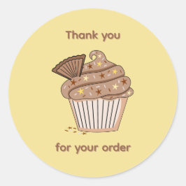 Cup Cake Thank You Sticker ラウンドシール