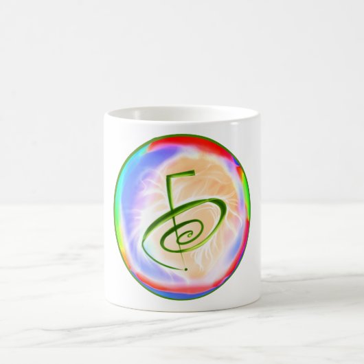 Cup Cho ku rei. Reiki Symbol. コーヒーマグカップ (中央)