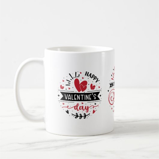 Cup Coffee Mug Valentine's Day コーヒーマグカップ (左)