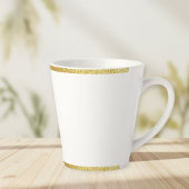 Cup for latte coffee with edges カフェラテマグ