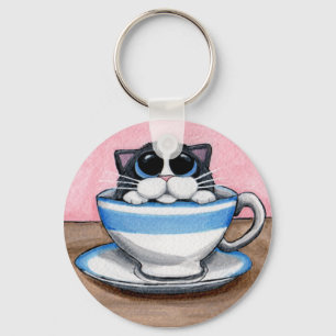Cup O Kitty Keychain キーホルダー