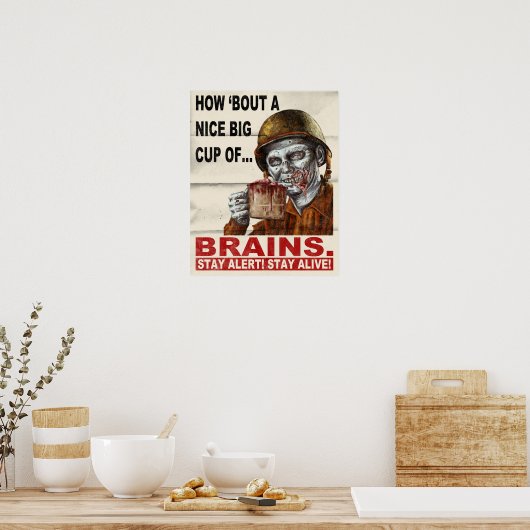 Cup of Brains ポスター (キッチン)