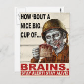 Cup of Brains ポストカード (正面/裏面)