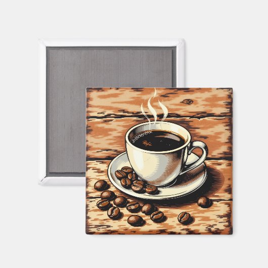 Cup of coffee マグネット (正面/裏面)