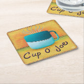 Cup of Joe Coasters スクエアペーパーコースター (アングル)