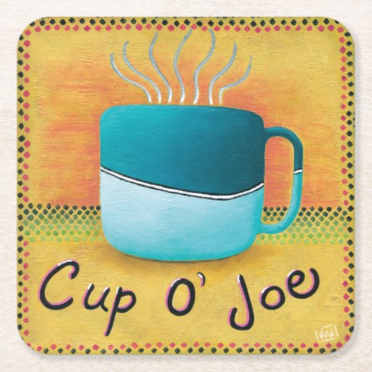 Cup of Joe Coasters スクエアペーパーコースター (正面)