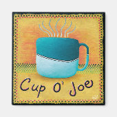 Cup of Joe Coffee Lover Magnet マグネット (正面)