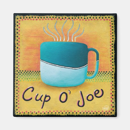 Cup of Joe Coffee Lover Magnet マグネット (正面)
