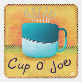 Cup of Joe Squareステッカー スクエアシール