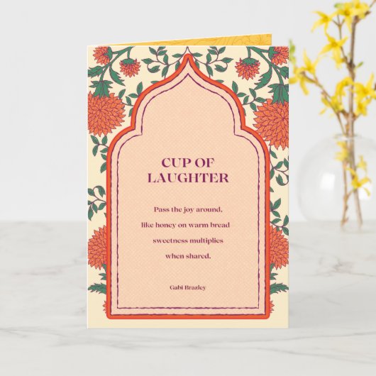 Cup of Laughter カード (黄色い花)