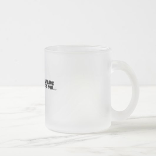 Cup of love and feelings フロストグラスマグカップ (右)