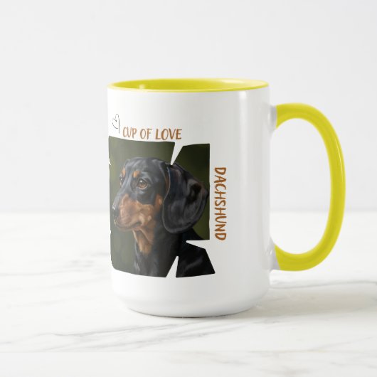 Cup of Love Dog Lover 15 oz Coffee Mug Gift Ideas マグカップ (右)
