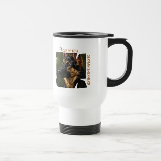 Cup of Love Dog Lover 15 oz Travelers Mug トラベルマグ (右)