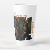 Cup of Love Dog Lover 17oz Large Latte Mug カフェラテマグ (正面)