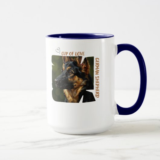 Cup of Love Dog Lover Coffee Mug Gift Ideas マグカップ (右)