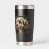 Cup of Love Dog Lover Gift Ideas 保温保冷タンブラー (背面)