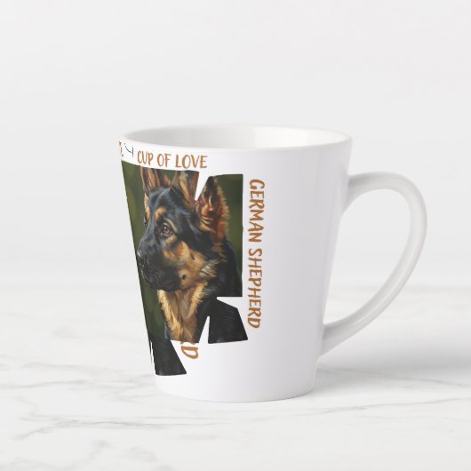 Cup of Love Dog Lover Small 12 oz Latte Mug カフェラテマグ (右)