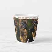 Cup of Love Dog Lover Small 12 oz Latte Mug カフェラテマグ (正面)