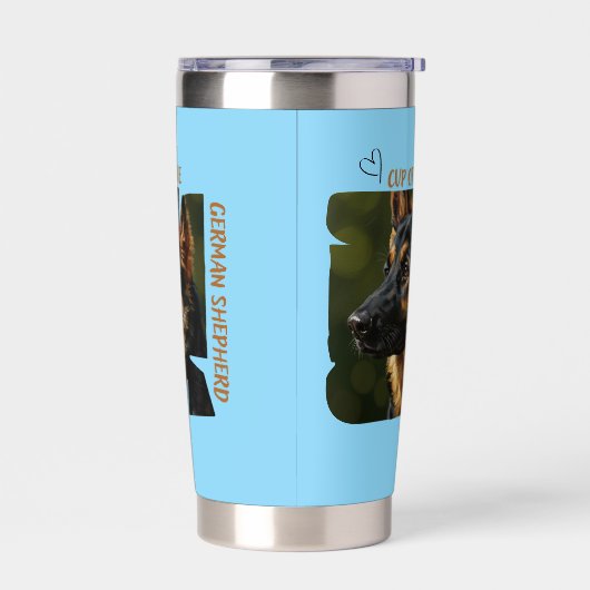 Cup of Love Dog Lover Thermal Tumbler 保温保冷タンブラー (左面)