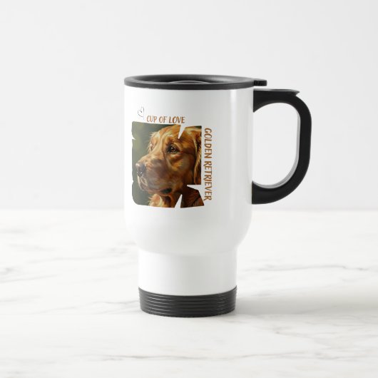 Cup of Love Dog Lover Travelers Mug トラベルマグ (右)