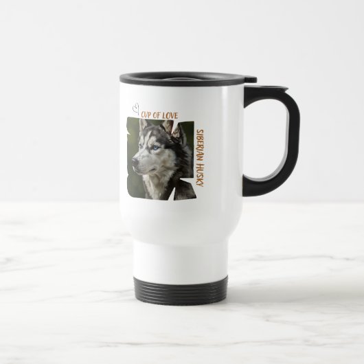 Cup of Love Dog Lover Travelers Mug トラベルマグ (右)