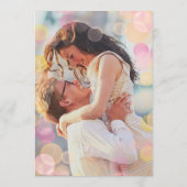 Cup of Love Unique Script Tea Coffee Bridal Shower 招待状 (裏面)