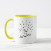Cup of Sunshine Summer Vibe モダン Mindness Mag マグカップ (左)