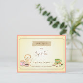 「Cup of Tea」おもしろギフトバウチャー ポストカード (スタンド正面)